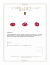 2.82 Ct. Cabochon Ruby from Burma (Myanmar) Appraisal
