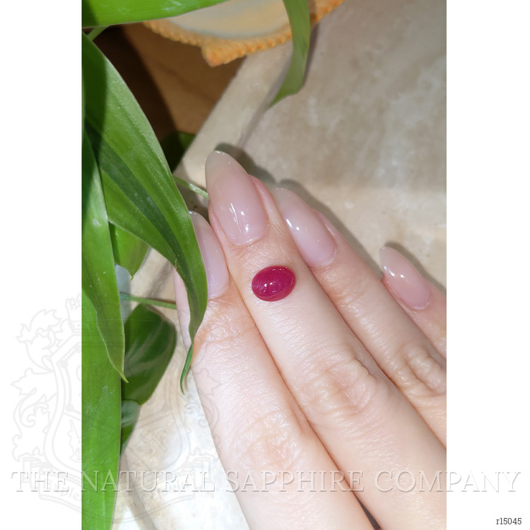 2.82 Ct. Cabochon Ruby from Burma (Myanmar)