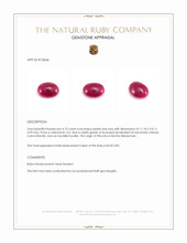 4.73 Ct. Cabochon Ruby from Burma (Myanmar) Appraisal