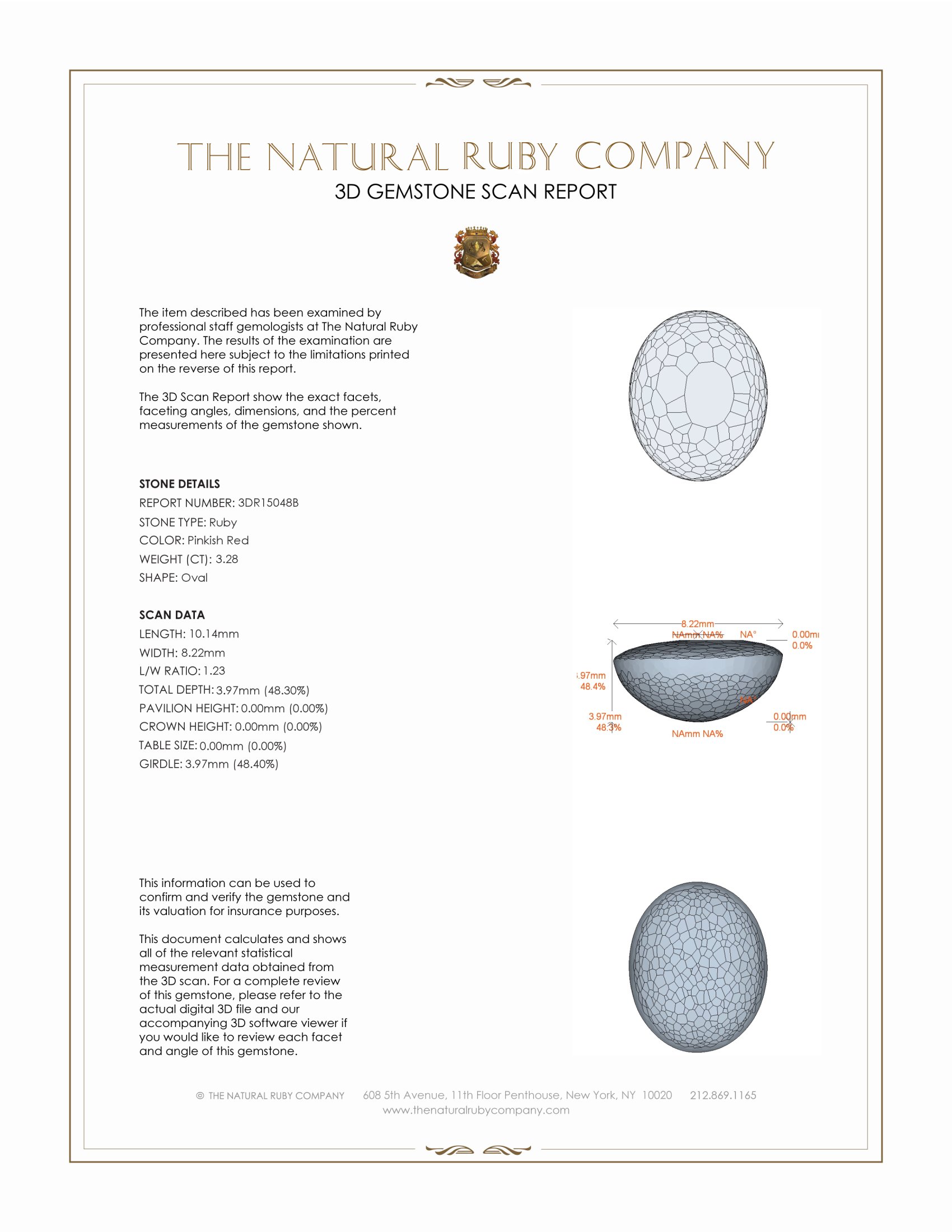 3.28 Ct. Cabochon Ruby from Burma (Myanmar)