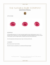 3.10 Ct. Cabochon Ruby from Burma (Myanmar) Appraisal
