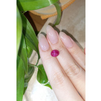 2.40 Ct. Cabochon Ruby from Burma (Myanmar) Life Style