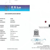 2.57 Ct. Ruby from Mozambique Scan Report