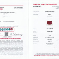 4.79 Ct. Ruby from Mozambique Scan Report