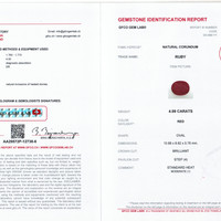 4.99 Ct. Ruby from Mozambique Scan Report