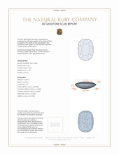 11.55 Ct. Ruby from Mozambique 3 D Scan Report