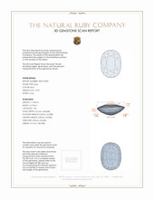 10.59 Ct. Ruby from Mozambique 3 D Scan Report