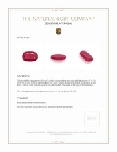 6.82 Ct. Ruby from Mozambique Appraisal