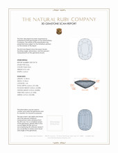 6.82 Ct. Ruby from Mozambique 3 D Scan Report