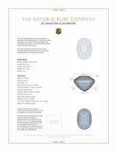 3.33 Ct. Ruby from Mozambique 3 D Scan Report