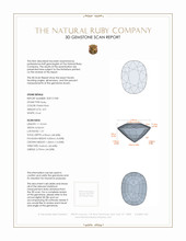 4.01 Ct. Ruby from Mozambique 3 D Scan Report