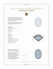 5.86 Ct. Ruby from Mozambique 3 D Scan Report