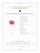 0.82 Ct. Ruby from Mozambique Scan Report