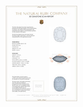 4.00 Ct. Ruby from Mozambique 3 D Scan Report