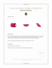 4.32 Ct. Ruby from Mozambique Appraisal