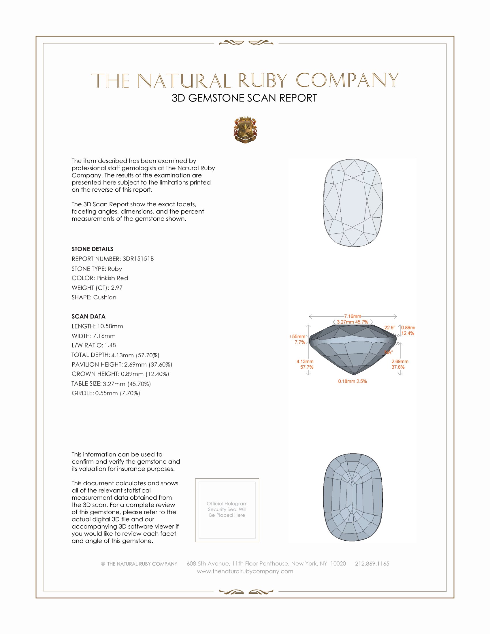 2.97 Ct. Ruby from Mozambique