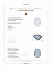3.13 Ct. Ruby from Mozambique 3 D Scan Report