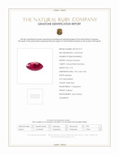 0.73 Ct. Ruby from Thailand Scan Report
