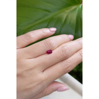0.61 Ct. Pinkish Red Ruby from Burma (Myanmar) Life Style