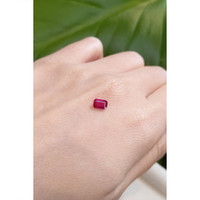 0.61 Ct. Pinkish Red Ruby from Burma (Myanmar) Life Style