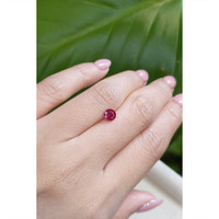 0.96 Ct. Pinkish Red Ruby from Burma (Myanmar) Life Style
