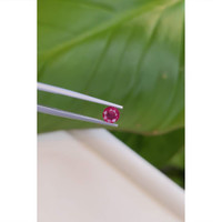 0.96 Ct. Pinkish Red Ruby from Burma (Myanmar) Life Style