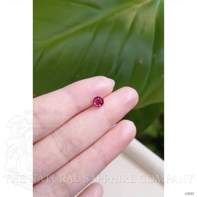 0.96 Ct. Pinkish Red Ruby from Burma (Myanmar)