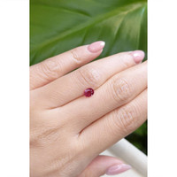 0.55 Ct. Pinkish Red Ruby from Burma (Myanmar) Life Style