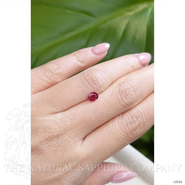 0.55 Ct. Pinkish Red Ruby from Burma (Myanmar)