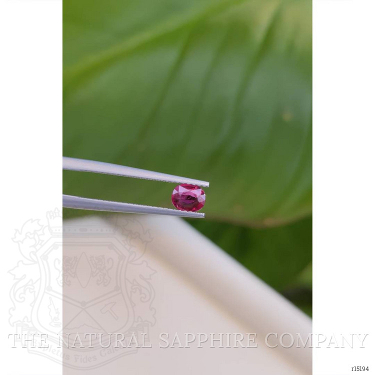 0.55 Ct. Pinkish Red Ruby from Burma (Myanmar)