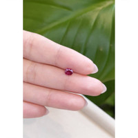 0.55 Ct. Pinkish Red Ruby from Burma (Myanmar) Life Style
