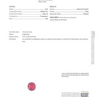 2.68 Ct. Ruby from Thailand Scan Report