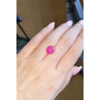 3.80 Ct. Cabochon Ruby from Mozambique Life Style