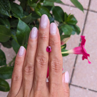 1.54 Ct. Ruby from Mozambique Life Style