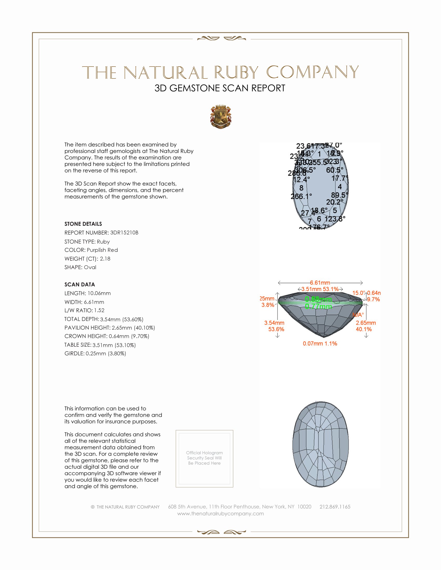 2.18 Ct. Ruby from Mozambique