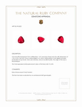 1.03 Ct. Ruby from Mozambique Appraisal
