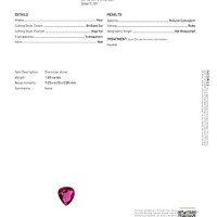 1.03 Ct. Ruby from Mozambique Scan Report