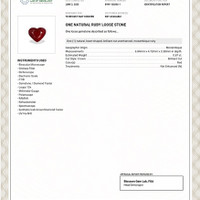 0.87 Ct. Ruby from Mozambique Scan Report