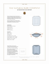 0.73 Ct. Ruby from Tanzania 3 D Scan Report