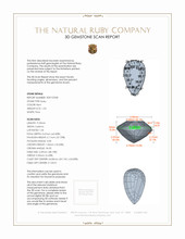 1.53 Ct. Ruby from Mozambique 3 D Scan Report