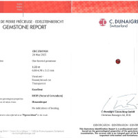 1.22 Ct. Ruby from Mozambique Scan Report