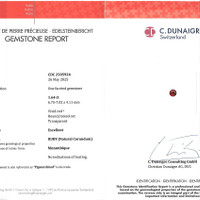 1.64 Ct. Ruby from Mozambique Scan Report