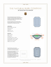 1.42 Ct. Ruby from Mozambique 3 D Scan Report