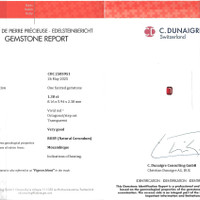 1.30 Ct. Ruby from Mozambique Scan Report