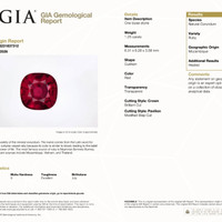 1.25 Ct. Ruby from Mozambique Scan Report