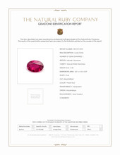 0.48 Ct. Pinkish Red Ruby from Mozambique Scan Report
