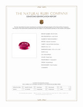 0.51 Ct. Pinkish Red Ruby from Mozambique Scan Report