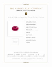 0.55 Ct. Pinkish Red Ruby from Burma (Myanmar) Scan Report