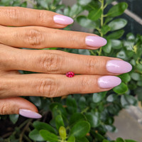 0.55 Ct. Pinkish Red Ruby from Burma (Myanmar) Life Style