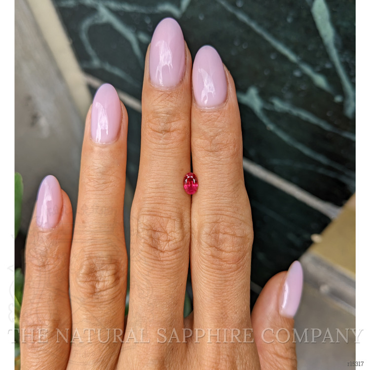 0.55 Ct. Pinkish Red Ruby from Burma (Myanmar)
